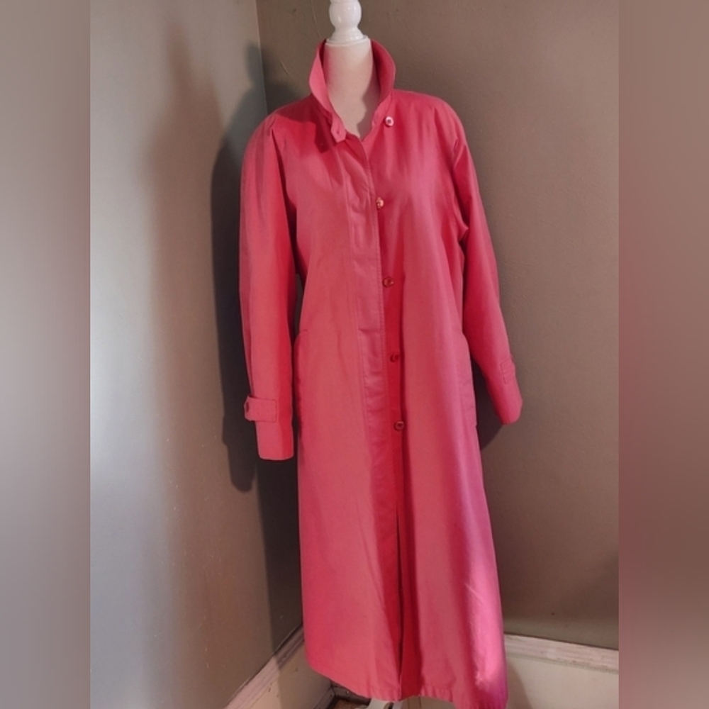 London Fog Pink Trench Coat